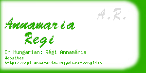 annamaria regi business card